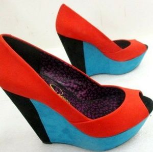 Jessica Simpson Color Block Heels